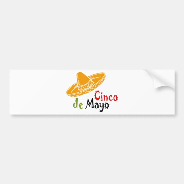 Adesivo Para Carro Cinco de Mayo (Frente)