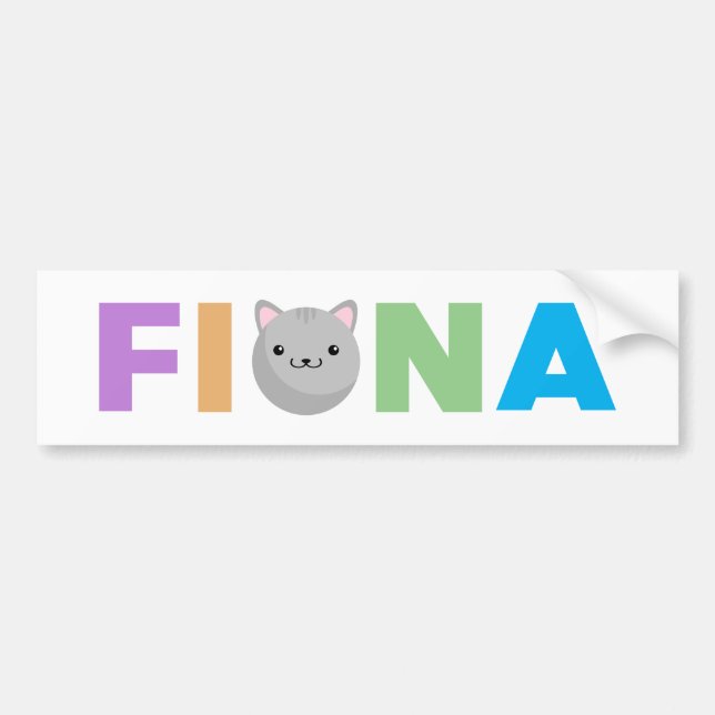 Adesivo Para Carro Cinza de Fiona ou Ginger Ginger Gumper Sticker (Frente)