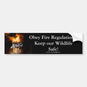 Adesivo Para Carro Cinza Wolf Bumper Sticker