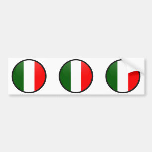 Adesivo Para Carro Círculo da bandeira da qualidade de Italia