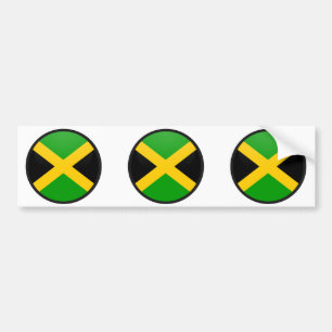Adesivo Para Carro Círculo da bandeira da qualidade de Jamaica