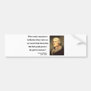 Adesivo Para Carro Citações 16c de Thomas Jefferson