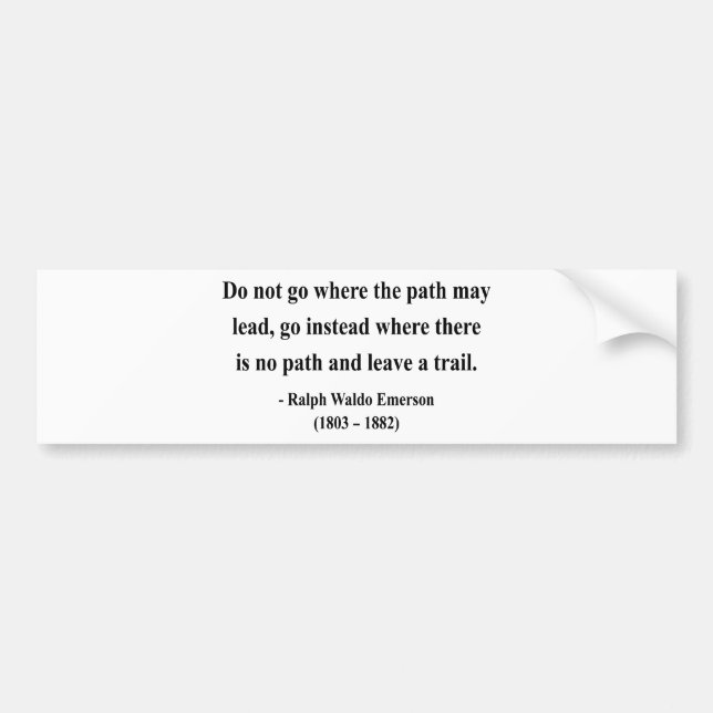 Adesivo Para Carro Citações 3a de Emerson (Frente)