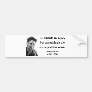 Adesivo Para Carro Citações 3b de George Orwell