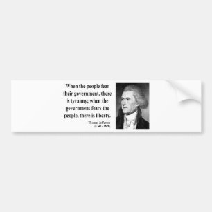 Adesivo Para Carro Citações 5b de Thomas Jefferson