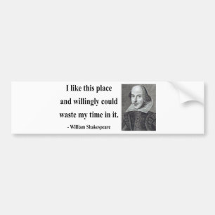 Adesivo Para Carro Citações 6b de Shakespeare