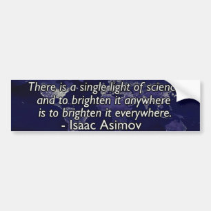 Adesivo Para Carro Citações de Isaac Asimov