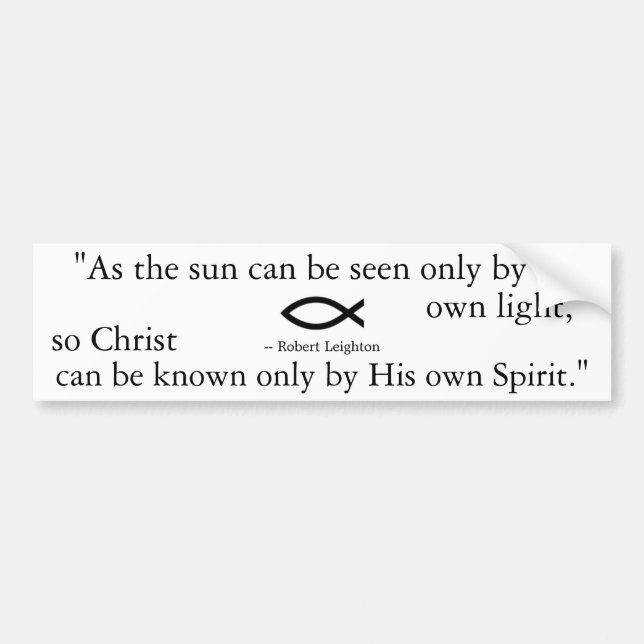 Adesivo Para Carro Citações de Robert Leighton (Frente)