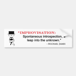 Adesivo Para Carro Citações do MJ Improv - bumpersticker