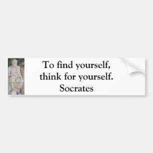 Adesivo Para Carro Citações inspiradas de Socrates