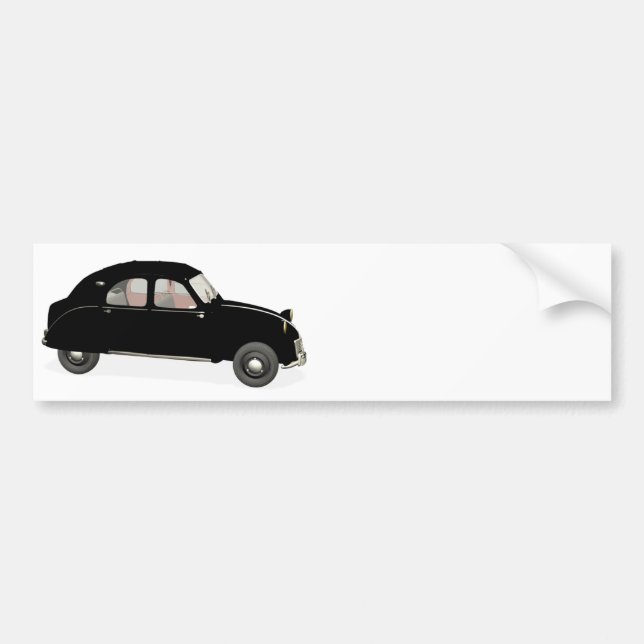 Adesivo Para Carro Citroen preto 2CV (Frente)