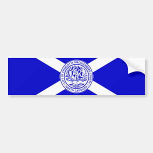 Adesivo Para Carro City Flag of Charlotte (Carolina do Norte)