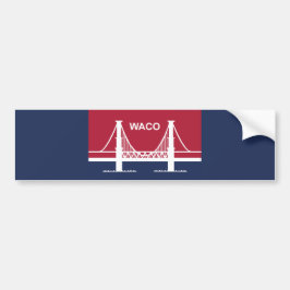 Adesivo Para Carro City Flag of Waco (Texas, EUA)