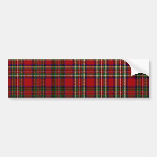 Adesivo Para Carro Clã Stewart tartan PixDezines (Frente)