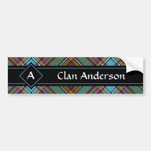 Adesivo Para Carro Clan Anderson Tartan Bumper Sticker