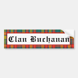 Adesivo Para Carro Clan Buchanan Tartan Bumper Sticker