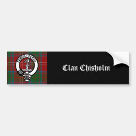 Adesivo Para Carro Clan Chisholm Tartan & Crest Crachá