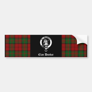 Adesivo Para Carro Clan Dunbar Tartan & Crest Crachá