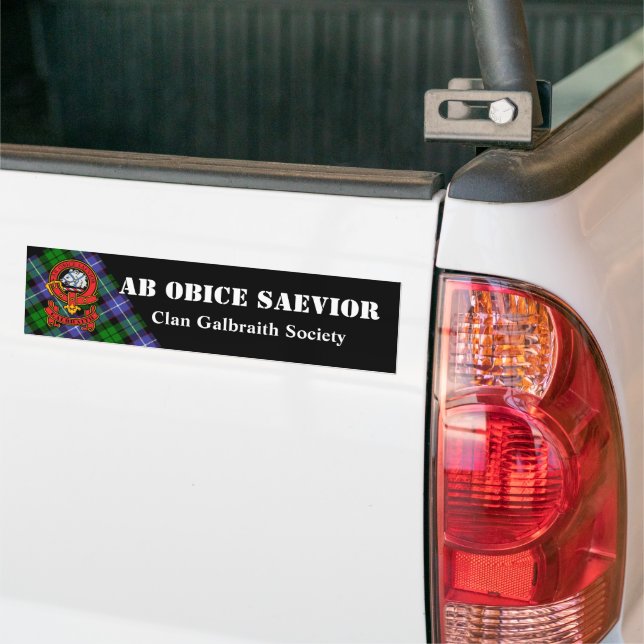 Adesivo Para Carro Clan Galbraith Bumper Sticker (No caminhão)