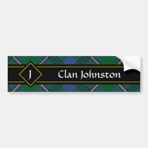 Adesivo Para Carro Clan Johnston Tartan Bumper Sticker