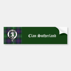 Adesivo Para Carro Clan Sutherland Crest & Tartan