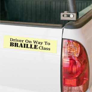 Adesivo Para Carro Classe cómico de Braille