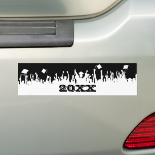 Adesivo Para Carro Classe de Celebração de Silhuette BumperSticker 20