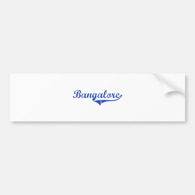 Adesivo Para Carro Clássico da cidade de Bangalore (Frente)