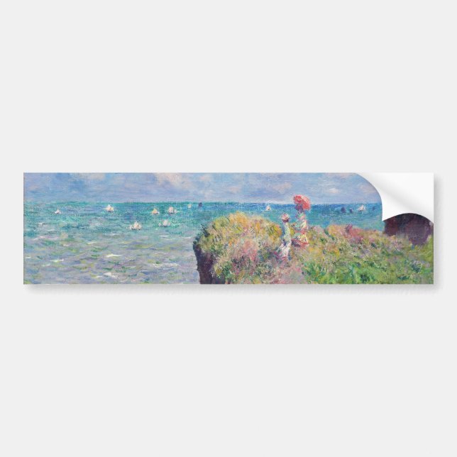Adesivo Para Carro Claude Monet - Cliff Walk em Pourville (Frente)