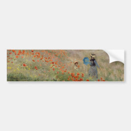 Adesivo Para Carro Claude Monet - Poppy Field