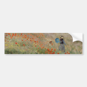 Adesivo Para Carro Claude Monet - Poppy Field