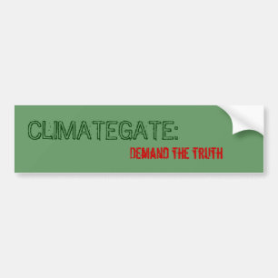 Adesivo Para Carro CLIMATEGATE: , Exija a verdade