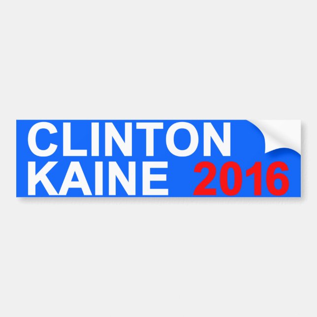 Adesivo Para Carro Clinton Kaine 2016 (Frente)