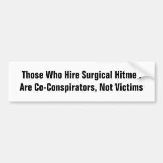 Adesivo Para Carro Co-Conspiradores, não vítimas