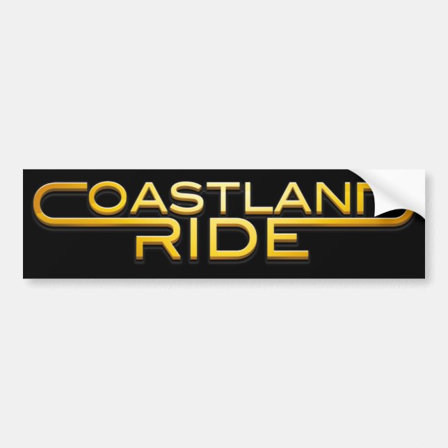 Adesivo Para Carro Coastland Ride - Name logo (Frente)