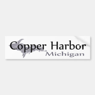 Adesivo Para Carro Cobre Harbor Michigan Bumper Sticker