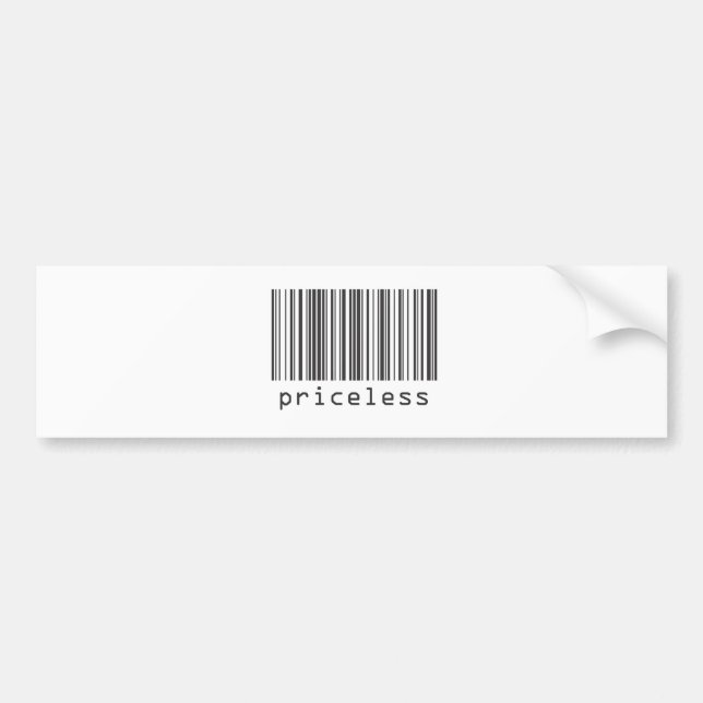 Adesivo Para Carro Código de Barras - Sem Preço (Frente)