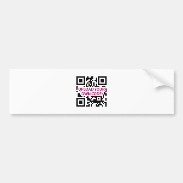 Adesivo Para Carro Código de QR customizável (Frente)
