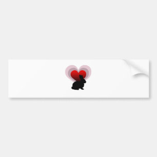 Adesivo Para Carro Coelho de coelho do amor - customisable