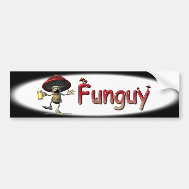 Adesivo Para Carro Cogumelo de Funguy (Frente)