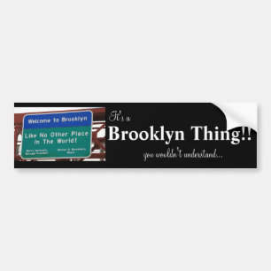 Adesivo Para Carro Coisa de Brooklyn