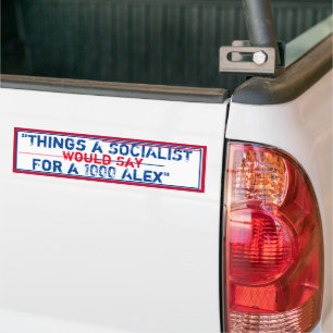Adesivo Para Carro "Coisas que um Socialista diria para 1000 Alex"