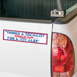 Adesivo Para Carro "Coisas que um socialista diria por 1000 Alex"