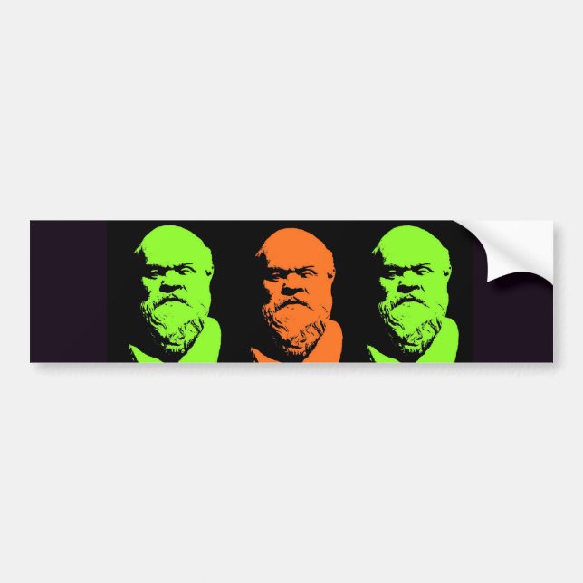 Adesivo Para Carro Colagem de Socrates (Frente)