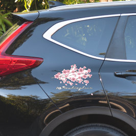 Adesivo para carro com nome de empresa Flor de Cer