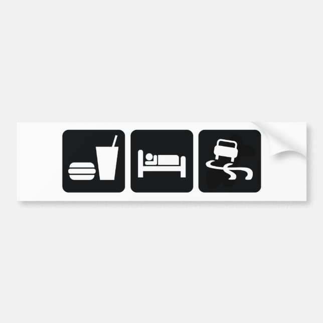 Adesivo Para Carro Coma a tração do sono (Frente)