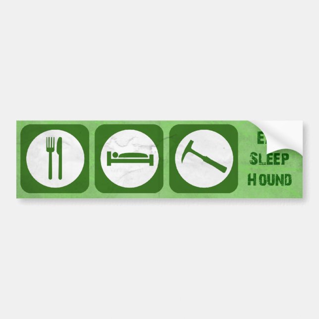 Adesivo Para Carro Coma o cão do sono (Frente)