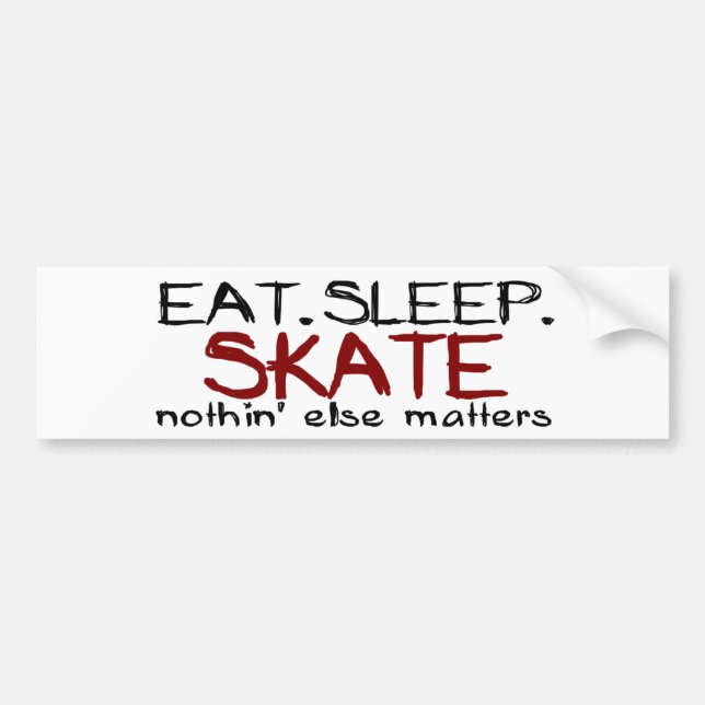 Adesivo Para Carro Coma o skate do sono (Frente)