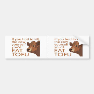 Adesivo Para Carro Coma o Tofu