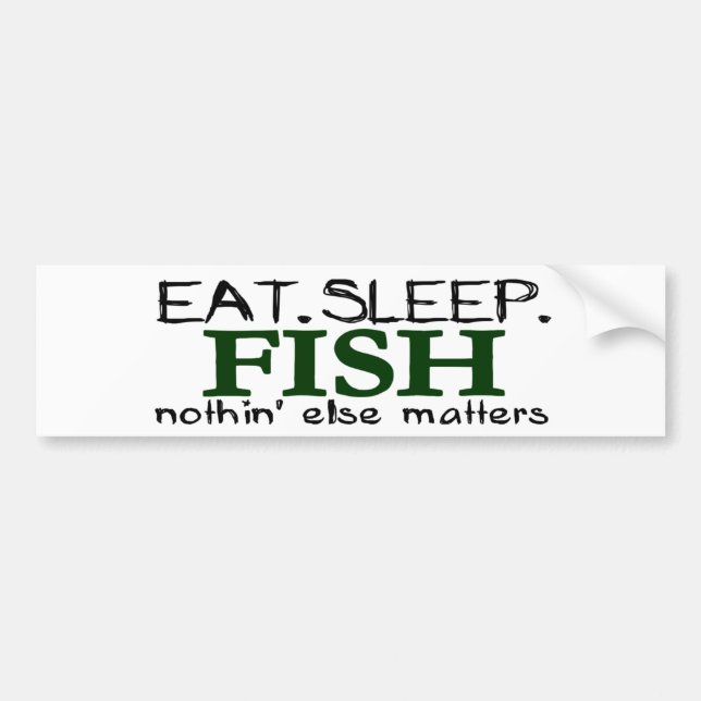 Adesivo Para Carro Coma peixes do sono (Frente)